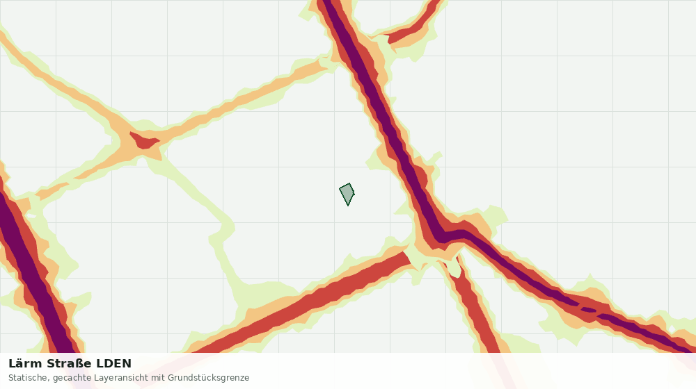 Statische Kartenansicht: Lärm Straße LDEN