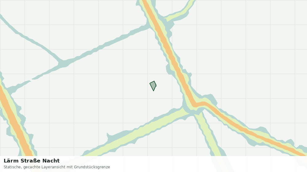 Statische Kartenansicht: Lärm Straße Nacht
