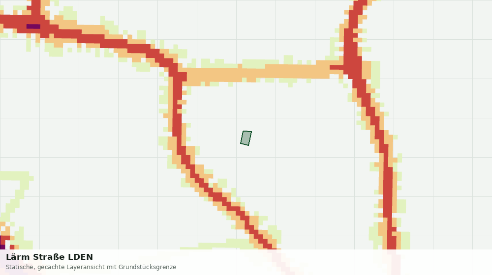 Statische Kartenansicht: Lärm Straße LDEN