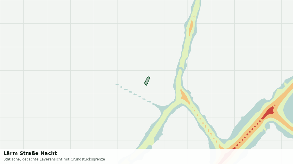 Statische Kartenansicht: Lärm Straße Nacht