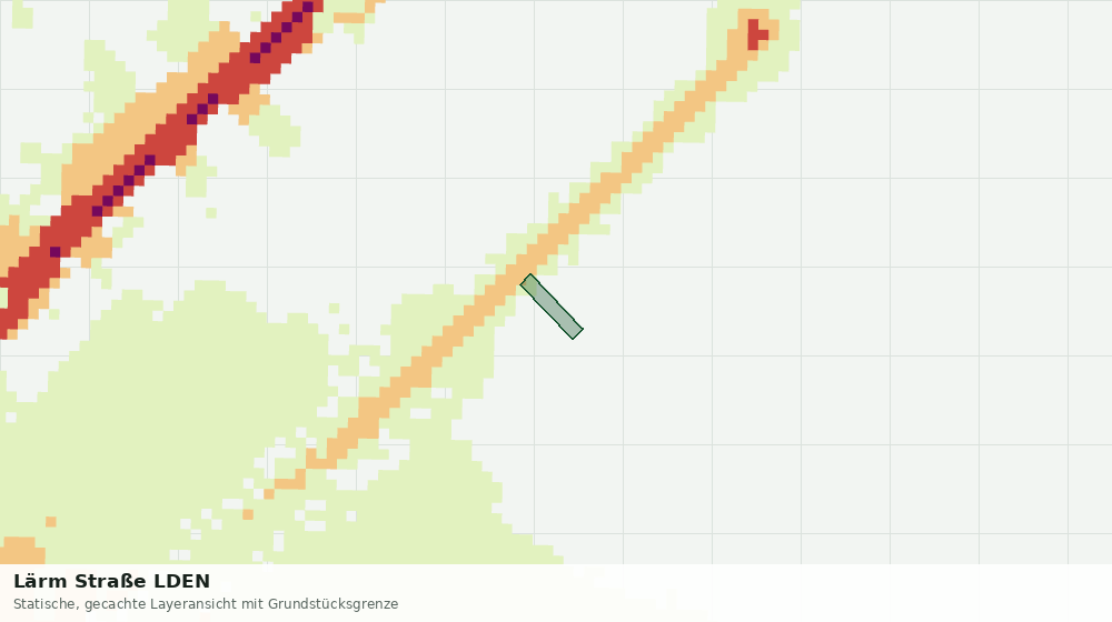 Statische Kartenansicht: Lärm Straße LDEN