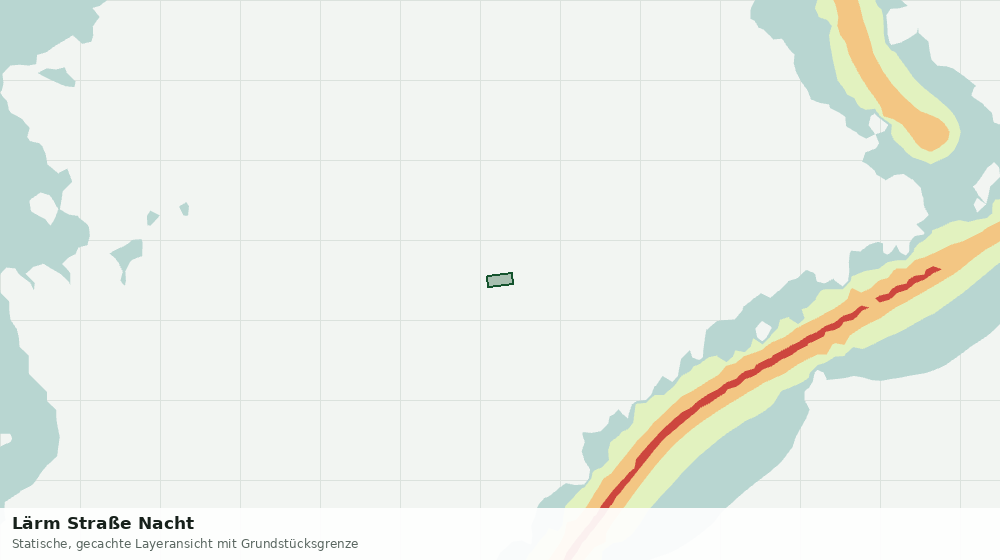 Statische Kartenansicht: Lärm Straße Nacht