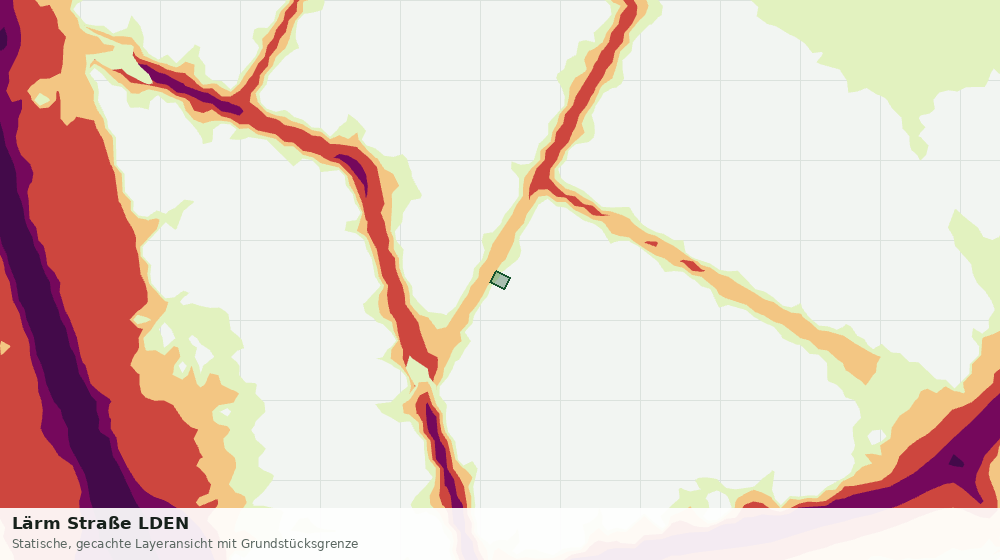 Statische Kartenansicht: Lärm Straße LDEN