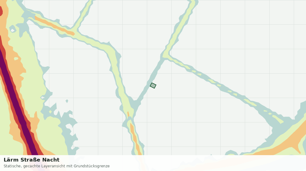 Statische Kartenansicht: Lärm Straße Nacht