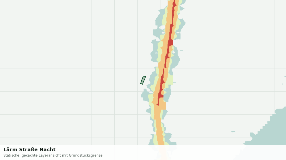 Statische Kartenansicht: Lärm Straße Nacht