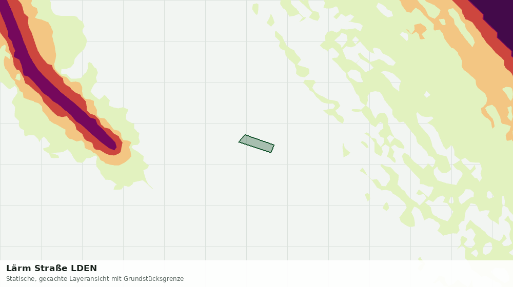 Statische Kartenansicht: Lärm Straße LDEN