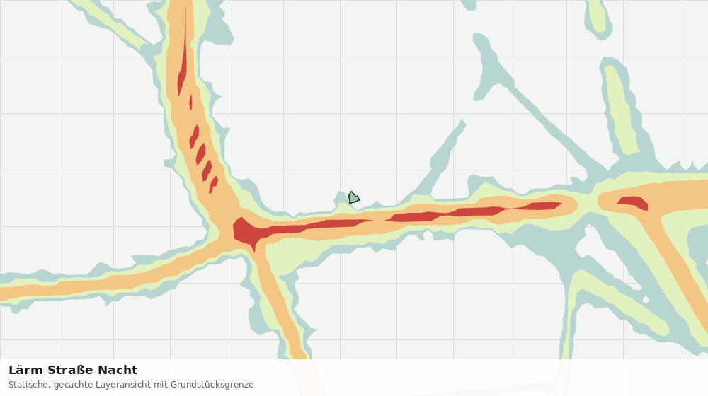 Statische Kartenansicht: Lärm Straße Nacht