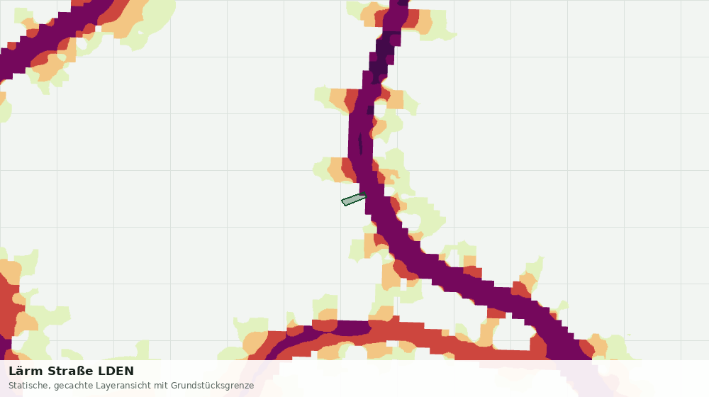 Statische Kartenansicht: Lärm Straße LDEN
