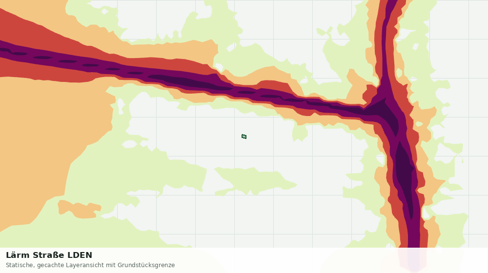 Statische Kartenansicht: Lärm Straße LDEN
