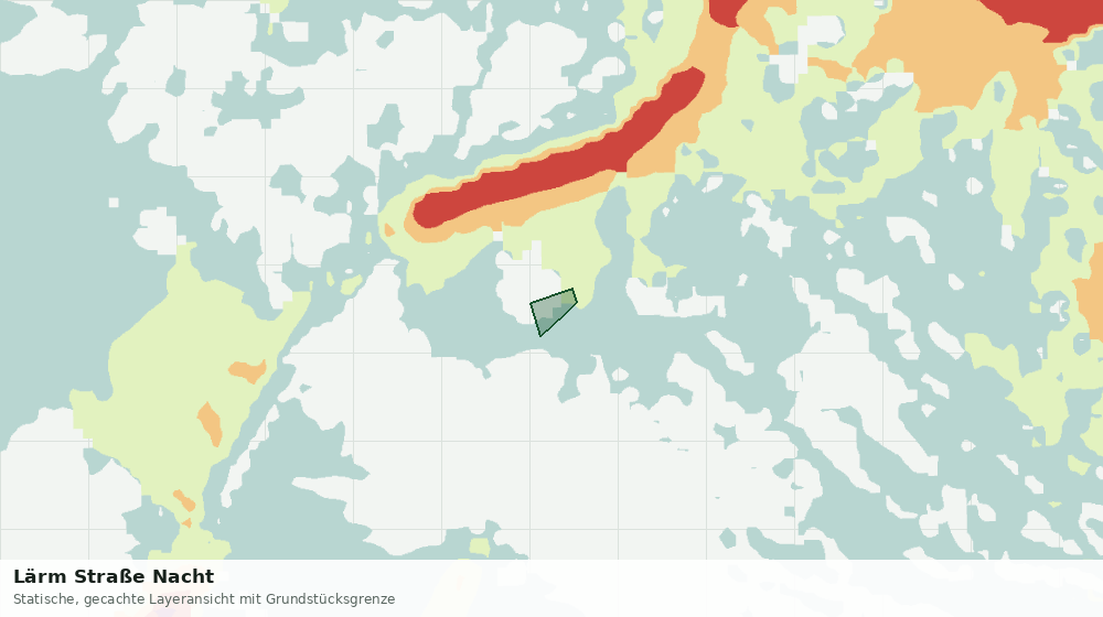 Statische Kartenansicht: Lärm Straße Nacht