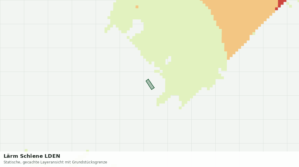 Statische Kartenansicht: Lärm Schiene LDEN