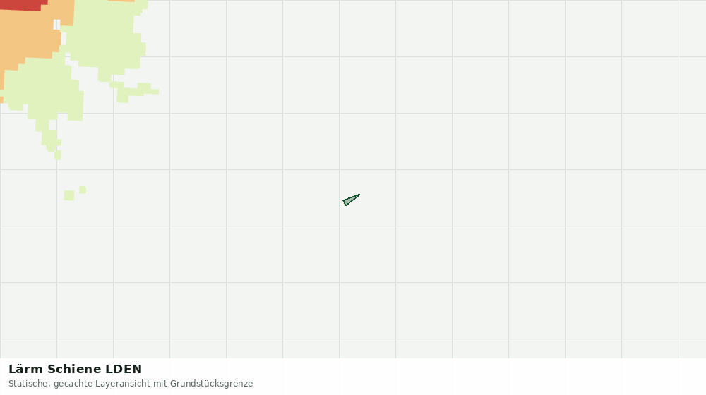 Statische Kartenansicht: Lärm Schiene LDEN