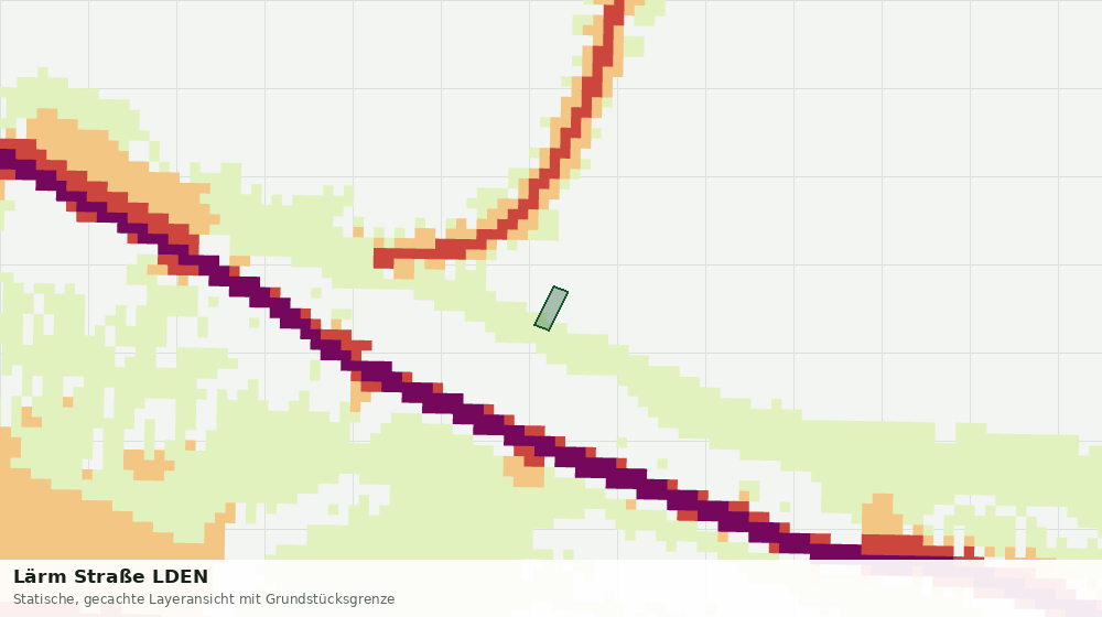 Statische Kartenansicht: Lärm Straße LDEN
