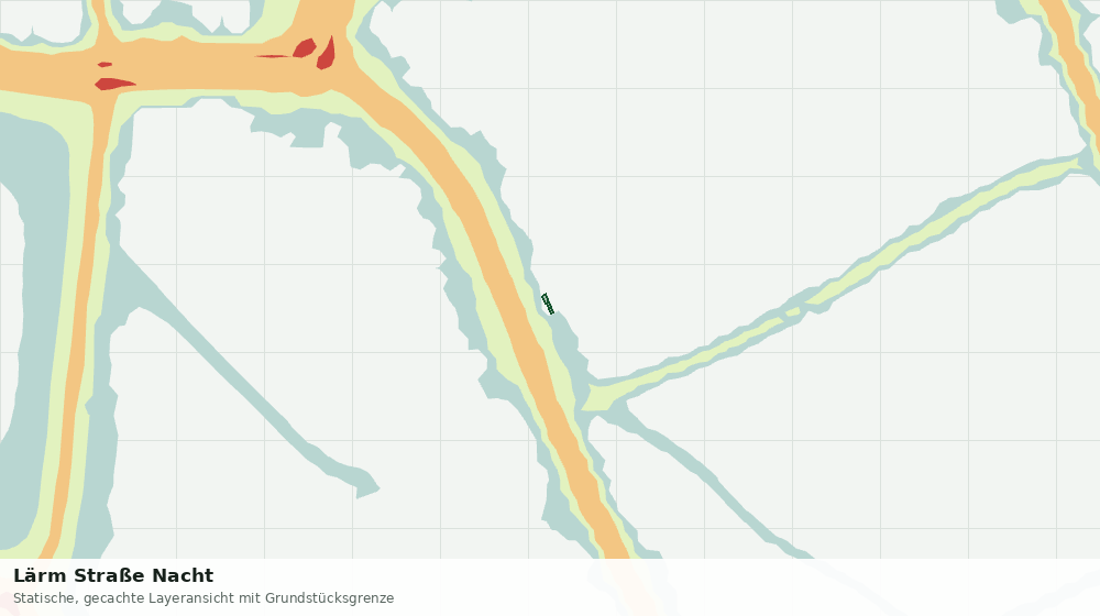 Statische Kartenansicht: Lärm Straße Nacht