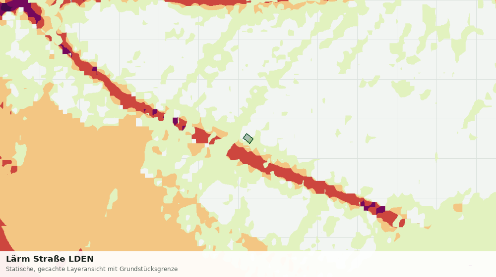 Statische Kartenansicht: Lärm Straße LDEN
