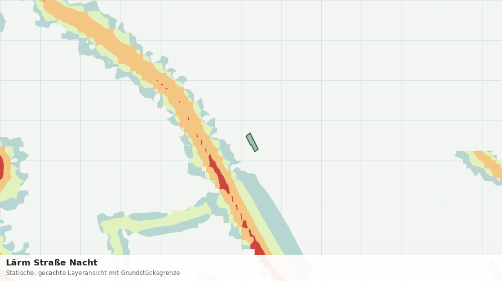 Statische Kartenansicht: Lärm Straße Nacht