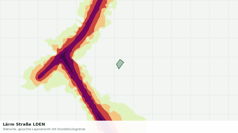 Statische Kartenansicht: Lärm Straße LDEN