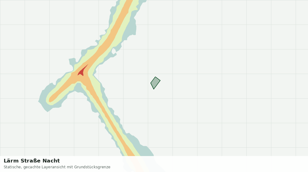 Statische Kartenansicht: Lärm Straße Nacht