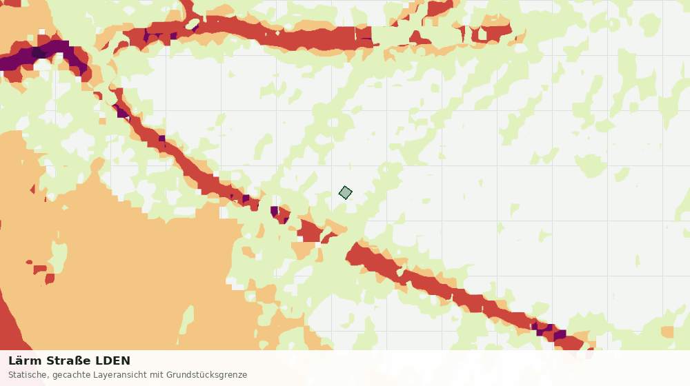 Statische Kartenansicht: Lärm Straße LDEN