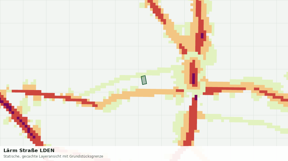 Statische Kartenansicht: Lärm Straße LDEN