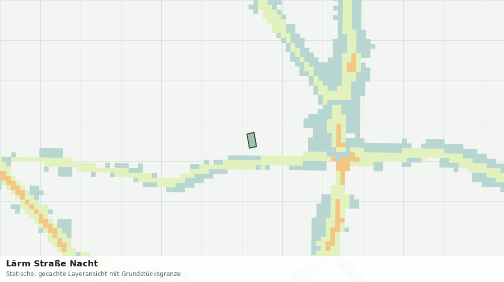 Statische Kartenansicht: Lärm Straße Nacht
