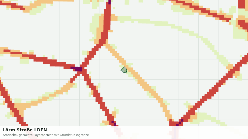 Statische Kartenansicht: Lärm Straße LDEN