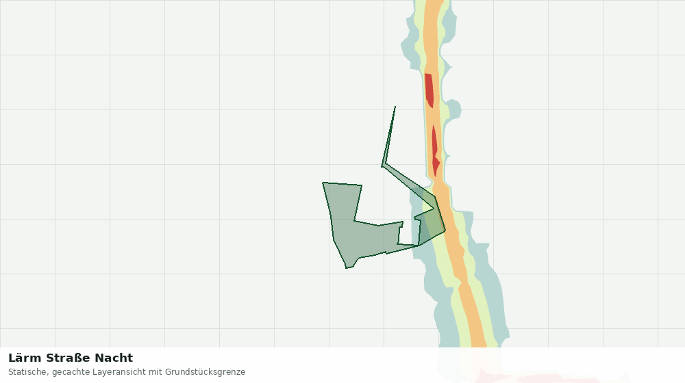 Statische Kartenansicht: Lärm Straße Nacht