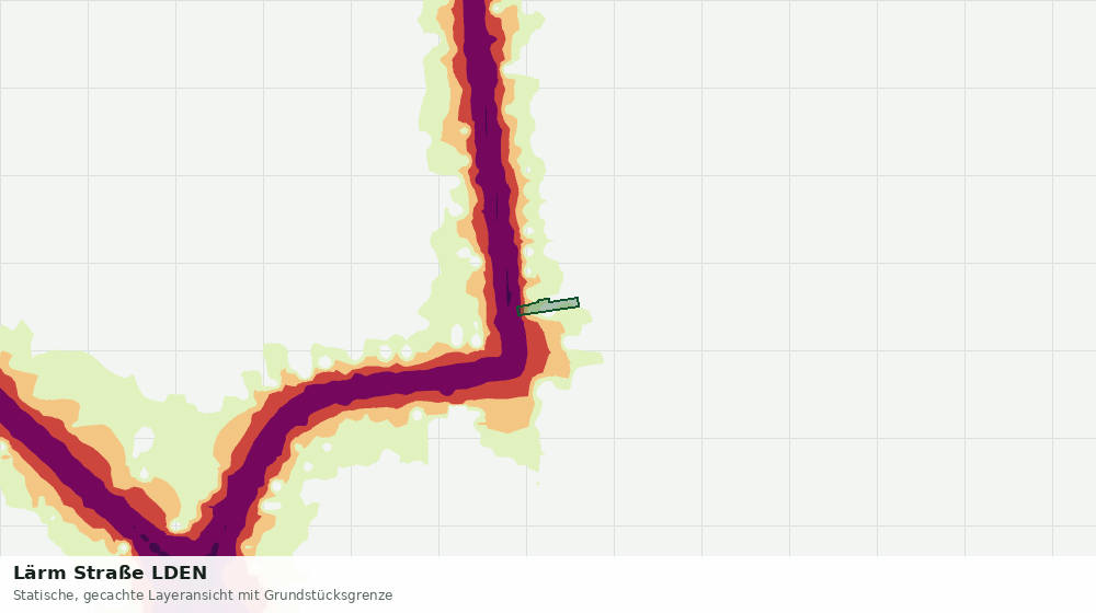 Statische Kartenansicht: Lärm Straße LDEN