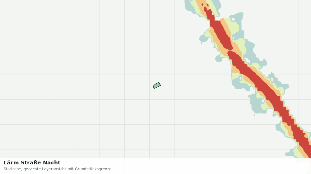 Statische Kartenansicht: Lärm Straße Nacht