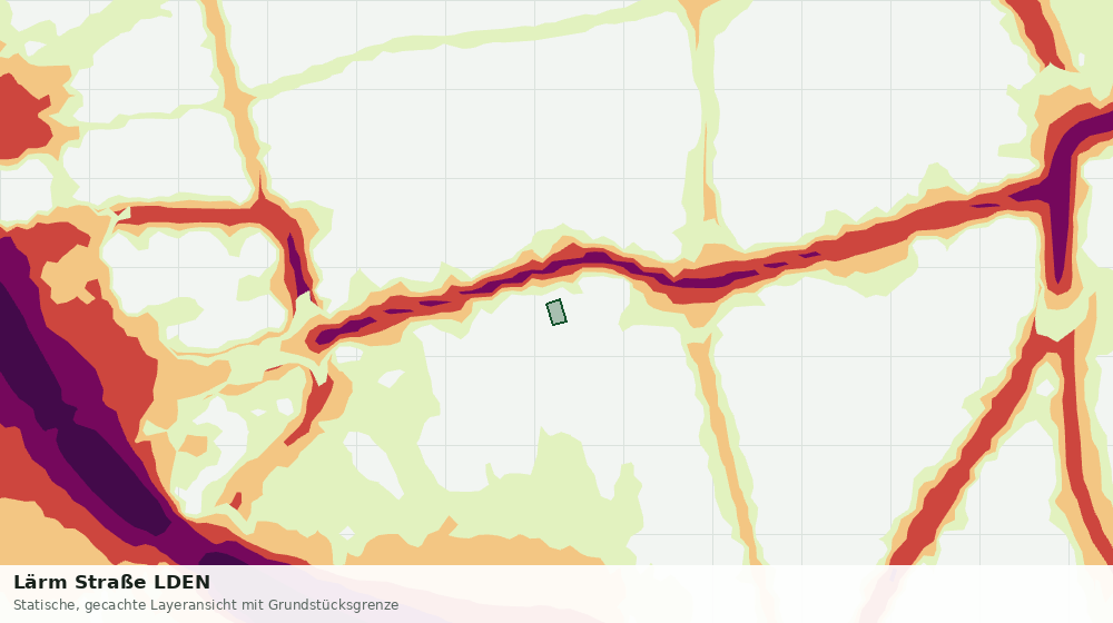 Statische Kartenansicht: Lärm Straße LDEN
