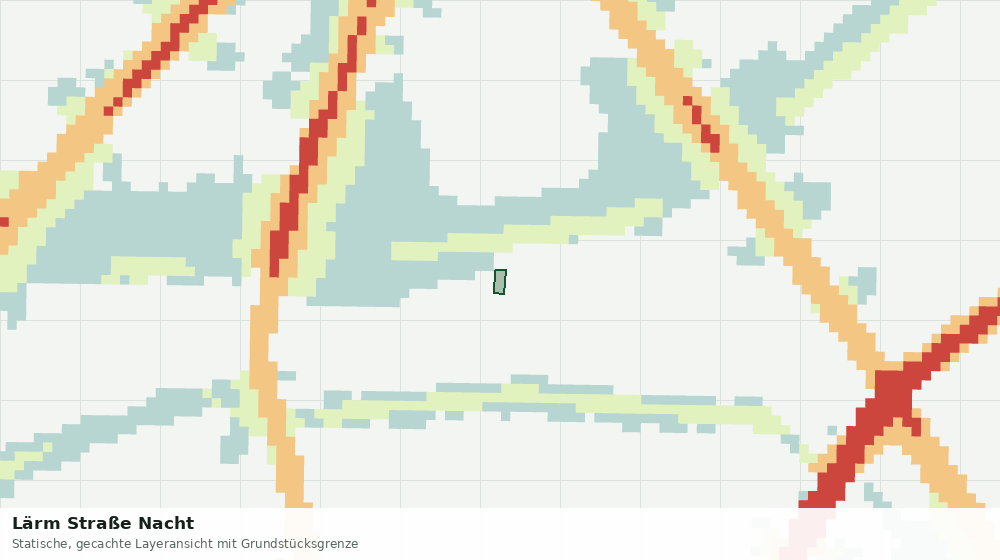 Statische Kartenansicht: Lärm Straße Nacht