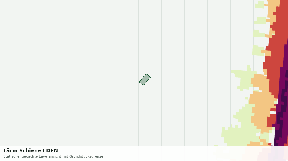 Statische Kartenansicht: Lärm Schiene LDEN