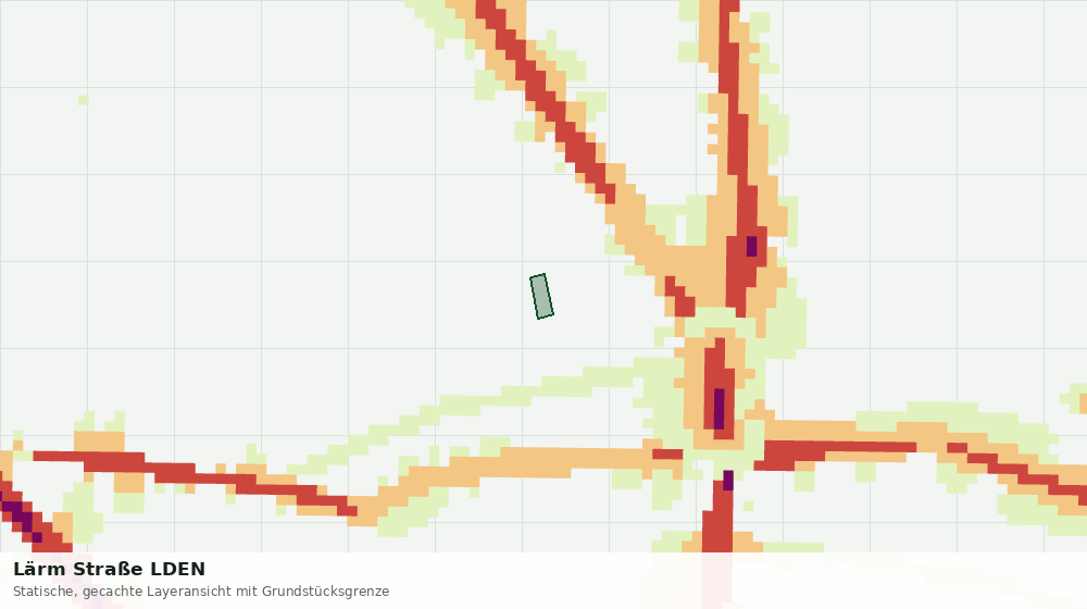Statische Kartenansicht: Lärm Straße LDEN