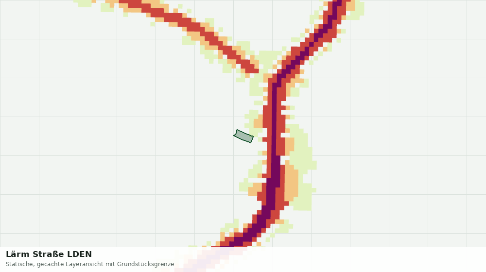 Statische Kartenansicht: Lärm Straße LDEN