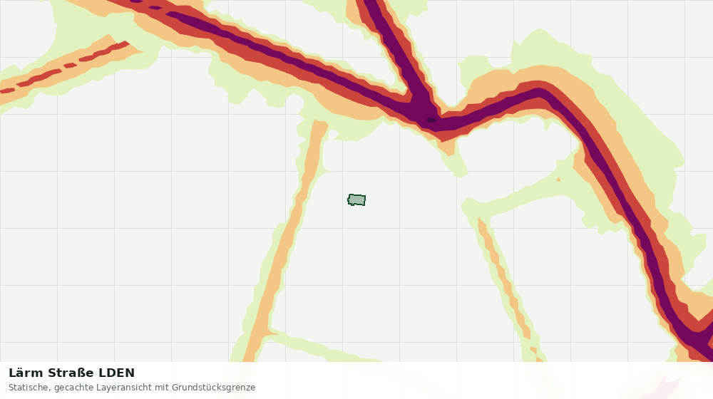 Statische Kartenansicht: Lärm Straße LDEN