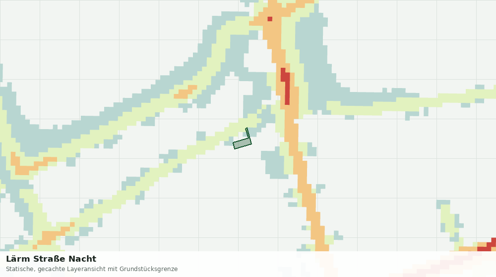 Statische Kartenansicht: Lärm Straße Nacht