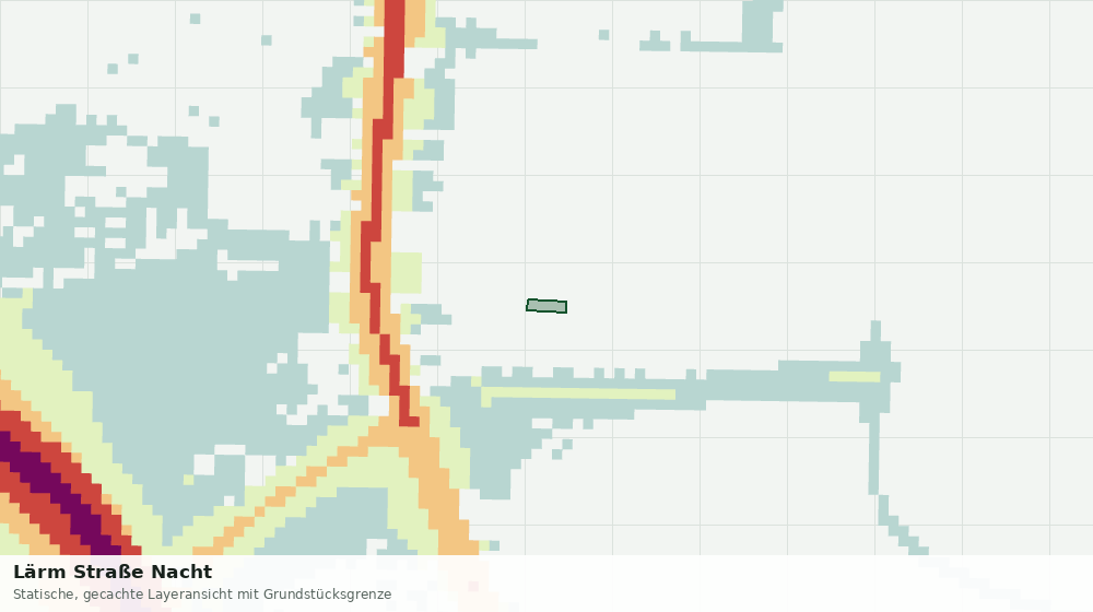Statische Kartenansicht: Lärm Straße Nacht