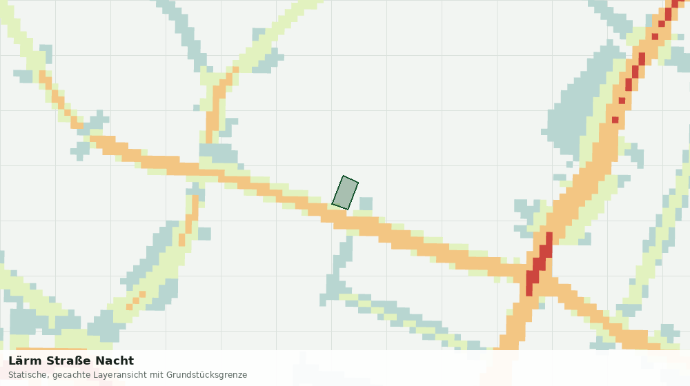 Statische Kartenansicht: Lärm Straße Nacht