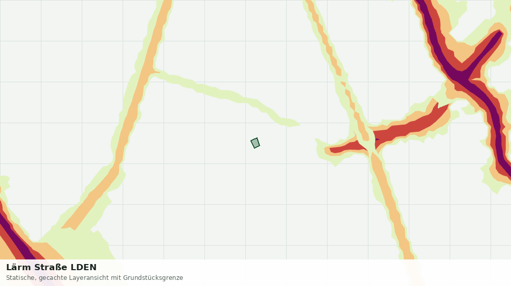 Statische Kartenansicht: Lärm Straße LDEN