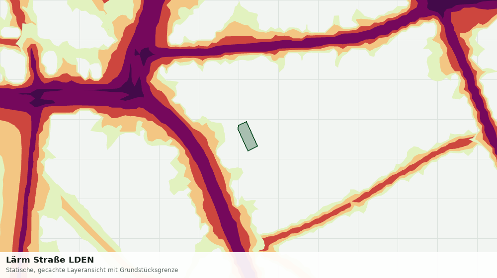 Statische Kartenansicht: Lärm Straße LDEN