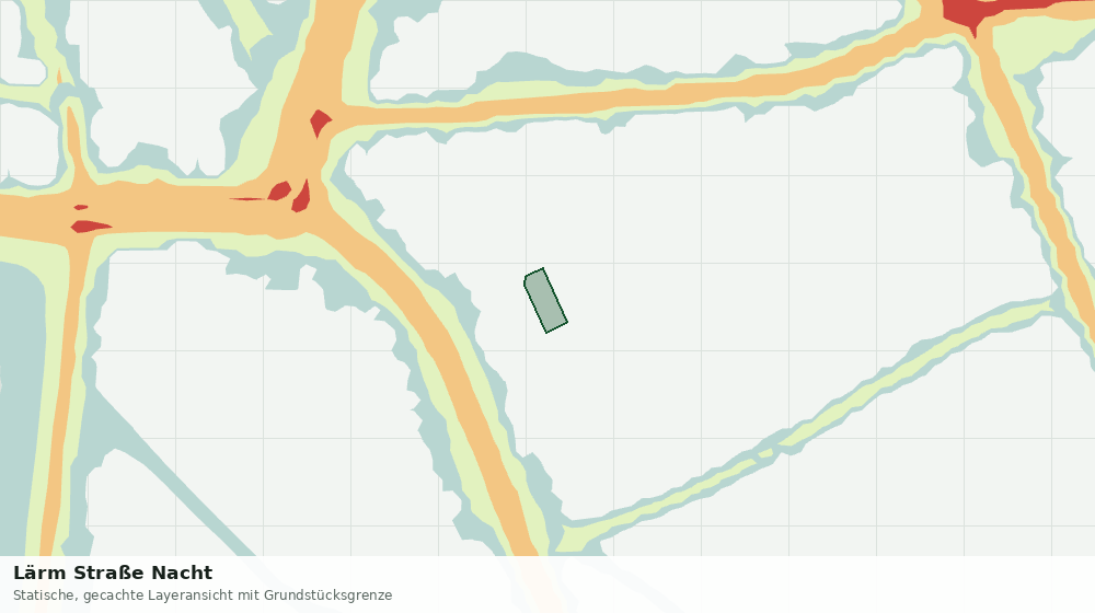 Statische Kartenansicht: Lärm Straße Nacht