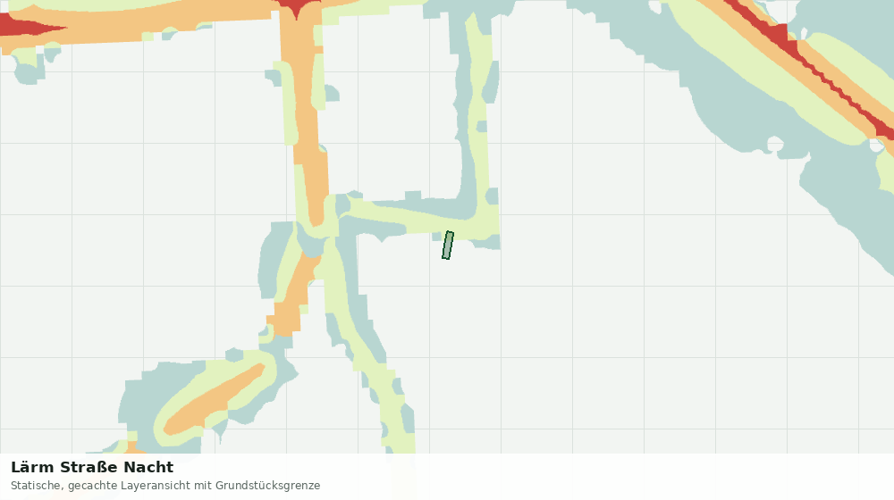 Statische Kartenansicht: Lärm Straße Nacht