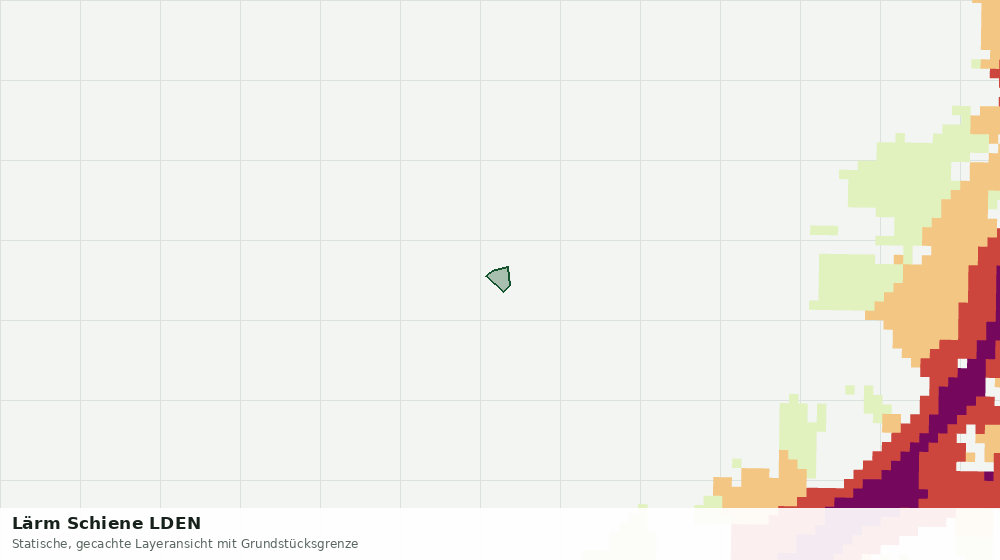 Statische Kartenansicht: Lärm Schiene LDEN
