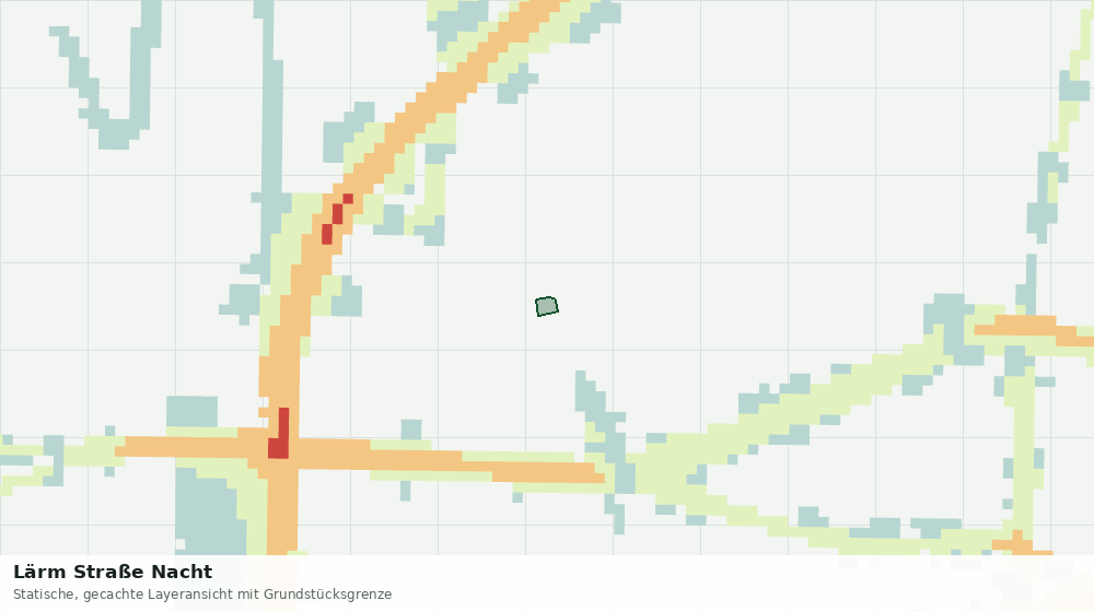 Statische Kartenansicht: Lärm Straße Nacht