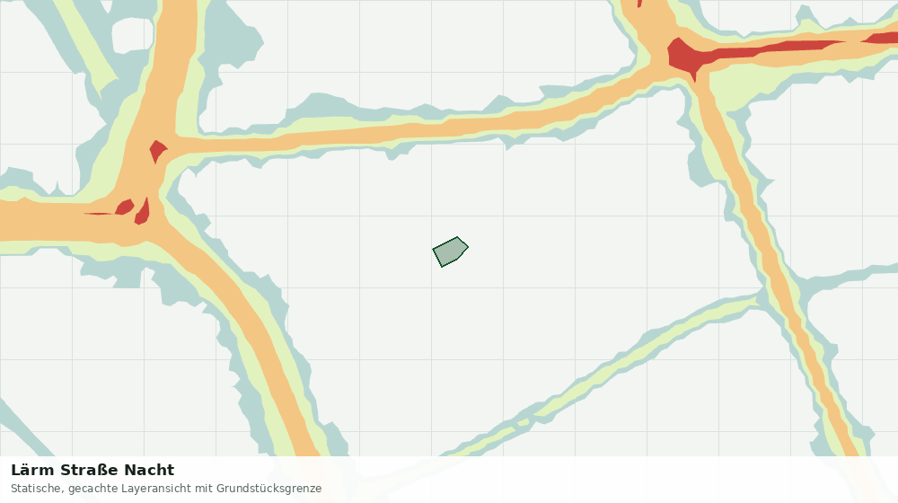 Statische Kartenansicht: Lärm Straße Nacht