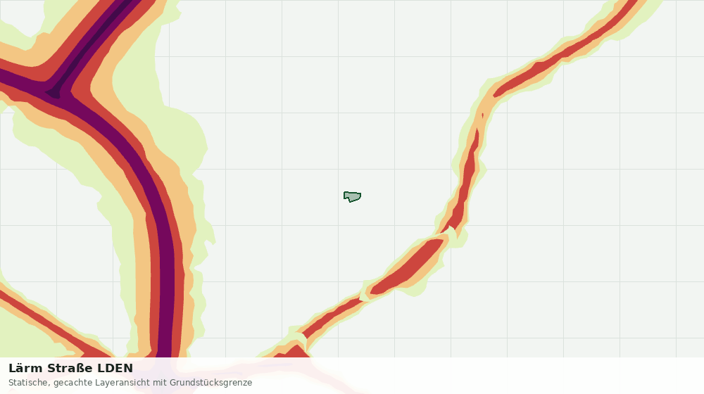 Statische Kartenansicht: Lärm Straße LDEN