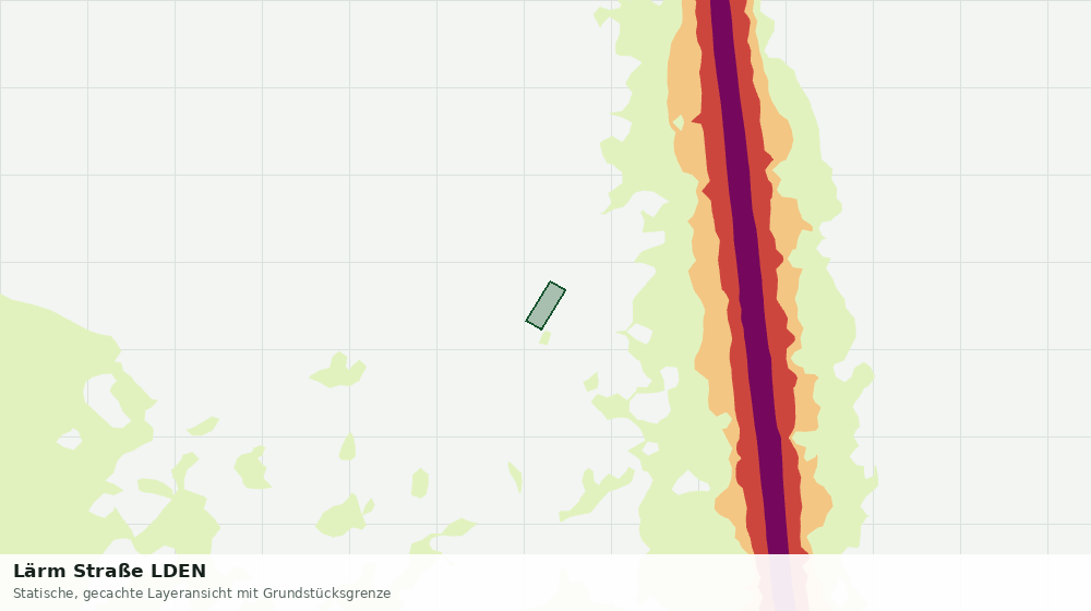 Statische Kartenansicht: Lärm Straße LDEN