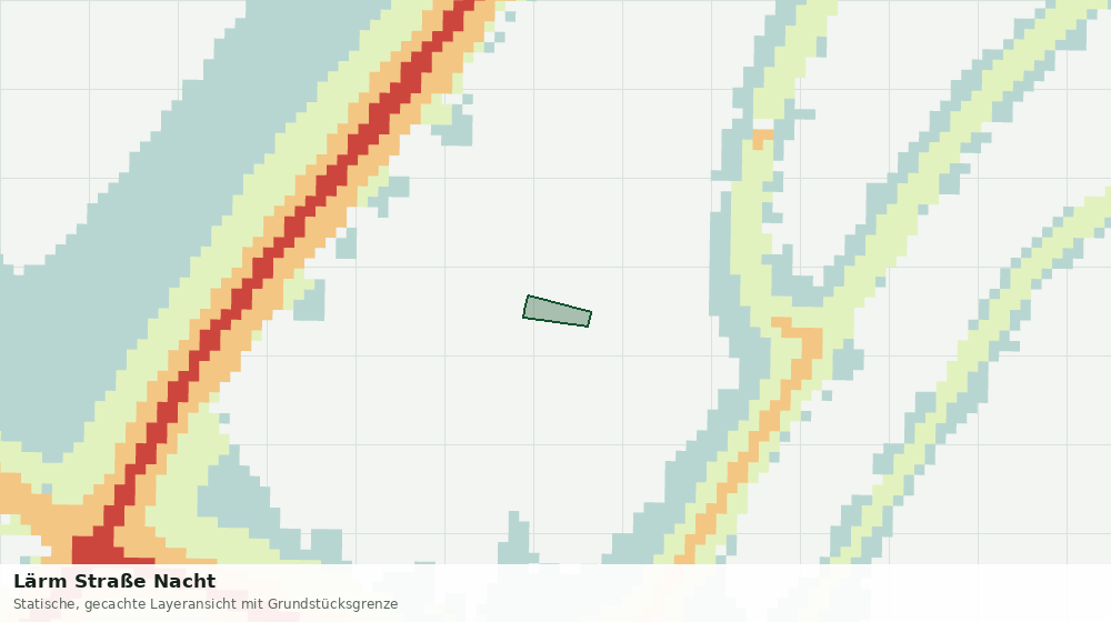 Statische Kartenansicht: Lärm Straße Nacht