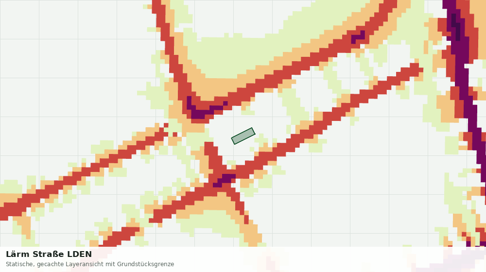 Statische Kartenansicht: Lärm Straße LDEN