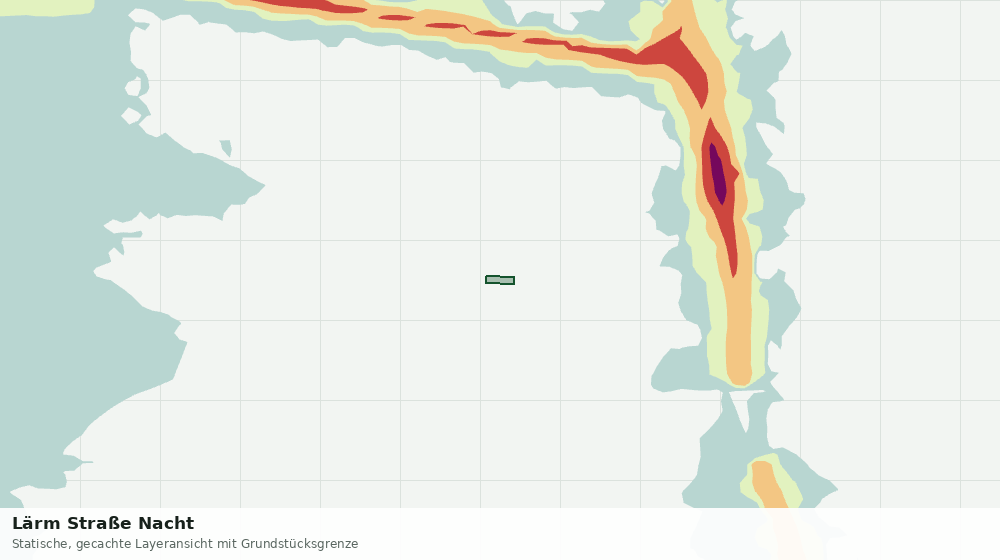 Statische Kartenansicht: Lärm Straße Nacht